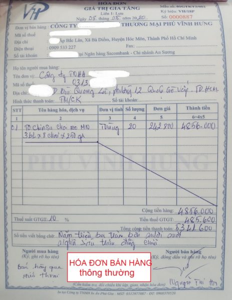 taxtalk cach viet hoa don hang khuyen mai