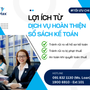 Dịch vụ kế toán thuế, hoàn thiện sổ sách kế toán VTAX